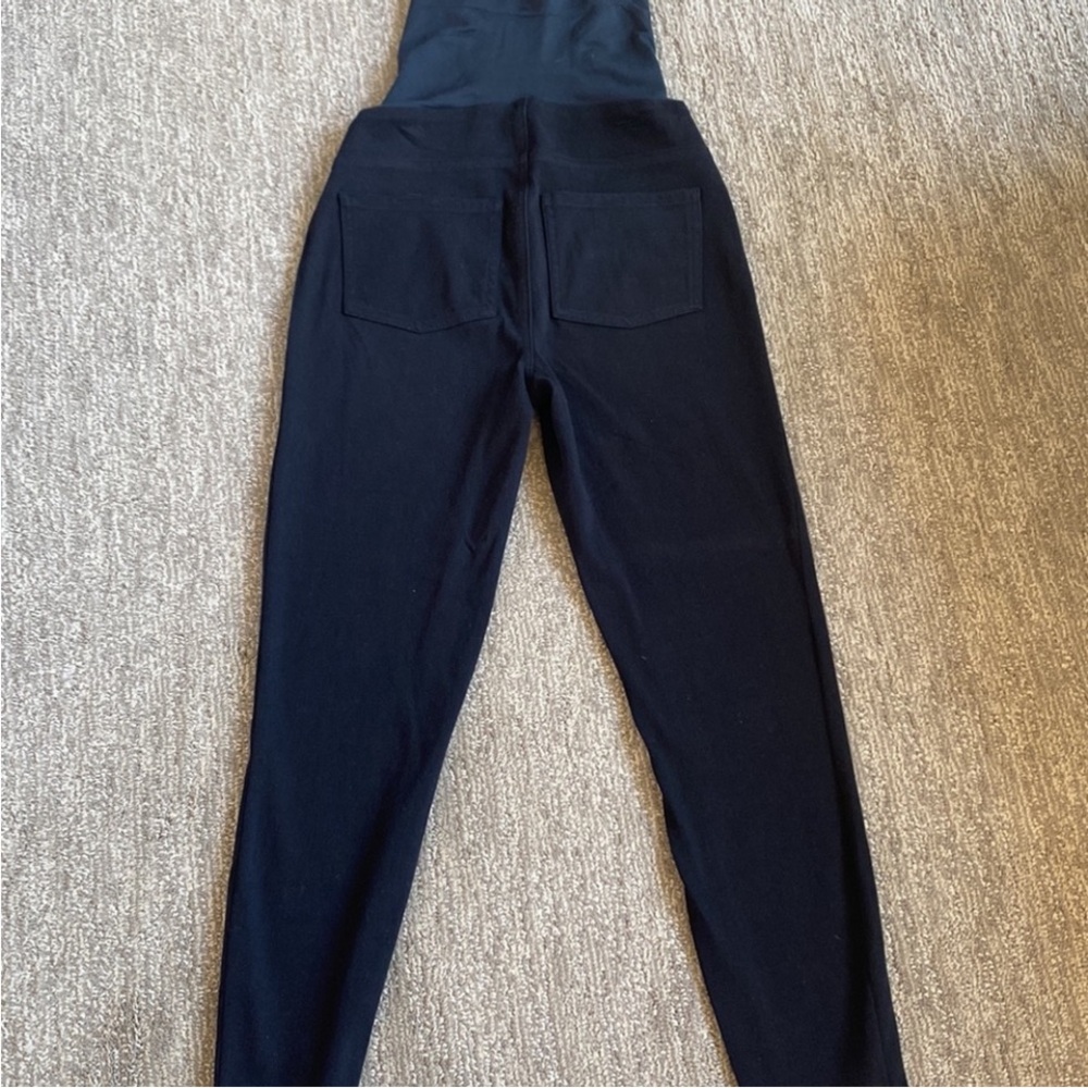 “Jean-ish” High-Waisted Black Jean MAMA Leggings